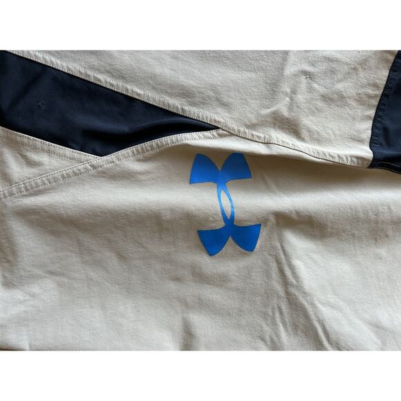 Under Armour Combine Training Shorts XL Tan Beige Athletic Gym Workout - Picture 10 of 10